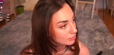 Brunette Teases in White Lingerie - inxxx.com
