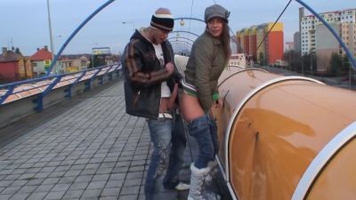Denis Reed - Rachel Evans - Denis Reed And Rachel Evans In Horny Bitch Gets A Quick Rough Fuck Under The Bridge - hclips.com