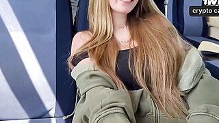 Big fun bags blondie ultra-cutie entices stranger for a creampie on the train. - ah-me.com