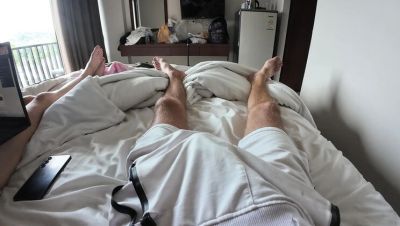 Skinny Girl Can't Resist Huge Dick - Grabs and Sucks It Hard - porntry.com