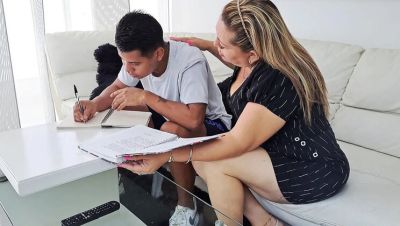 Stepmom Helps With Homework But His Big Dick Distracts Her - Hot Latina MILF Gets Fucked Rough - Part 2 - xxxfiles.com - Spain