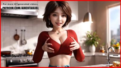 Big Tits Aunt Cass Cosplay Nipple Play Kitchen POV Sex 3D Hentai Uncensored - porntry.com - Japan - Spain
