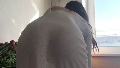 Skinny Russian Cleaning Lady In Transparent Dress - Sexy Feet & Perfect Body Fetish HD - veryfreeporn.com - Russia