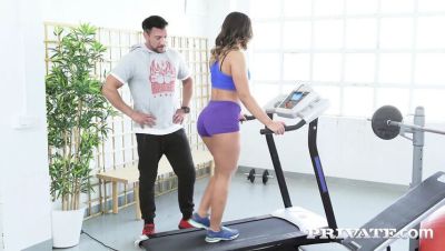 Marco Banderas - Briana Banderas Hot Latina Gym Sex - Big Ass Fitness Fuck & Cumshot - porntry.com - Spain - Usa