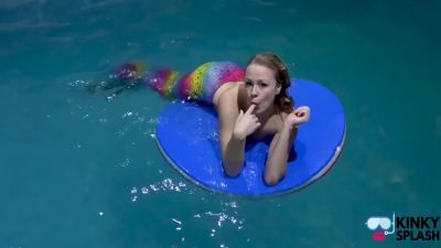 Lucy Lauren - Captive Mermaid Teases You In The Pool - hclips.com