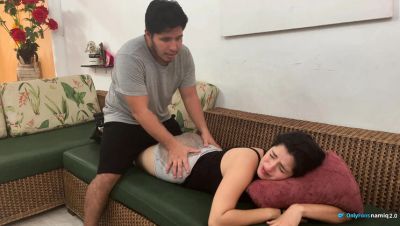 Neighbor Accident! Big Booty Latina MILF Gets First Aid & Rough Sex After Squirting - veryfreeporn.com - Spain - Colombia
