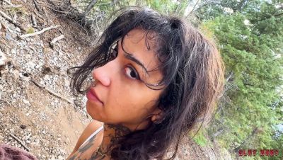 Ravyn Alexa Outdoor Slut Hunt - Rough Doggy Style Face Fucking & Creampie Filled with Cum - porntry.com - Britain