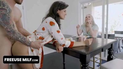 Haley Spades - Freeuse MILF Haley Spades - Blonde StepAunty Threesome with Deep Throat & Creampie - veryfreeporn.com