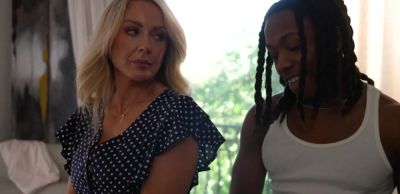 Hot Wife - Hot milf fucks her sons big black bully to save him - inxxx.com