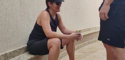 A macho dyke had to give up his pussy and suck dick for the first time because he didn't have the money to pay a bet he made - inxxx.com