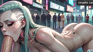 Urban hook-up exploration with hot, wild gal - powerful cyberpunk action in neon-lit alleys - handsome porn! - ah-me.com