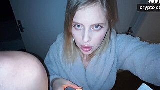 Wow, scorching stepmom and stepson tear up in POV? Blowjob on the couch with massive tits, inexperienced - ah-me.com