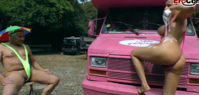 Fucking German Milf Pick Up From Old Pervert Man In Public - theyarehuge.com - Germany