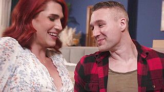 Poor guy gets fooled by this horny shemale - ah-me.com