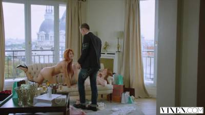 VIXEN A Rich Couple Share A Perfect Redhead On Vacation - hotmovs.com