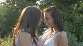 Two young & hot college lesbians outdoors running wild and love each other - pornhub.com