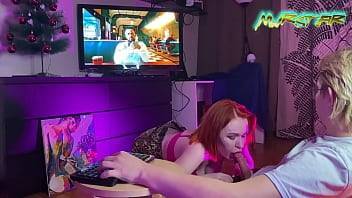 Step Sister Gave Cyberpunk 2077 For Christmas || Murstar - xvideos.com