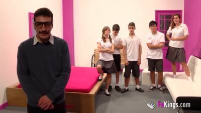 An orgy with sexual frustrated students! - upornia.com