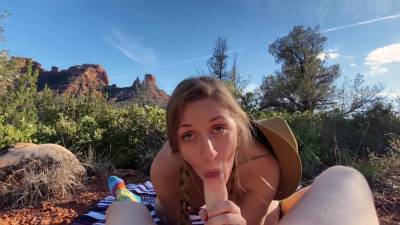 Molly Pills - Cowgirl Rides Big Cock in the Mountains - Molly Pills - Outdoor Sex POV - upornia.com