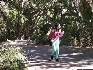 Dirty teen accidentally jumped on a strangers big cock - ah-me.com