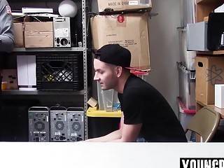 Young perp anal fucked by a dildo and LP officers cock - ah-me.com