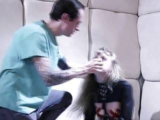 Psychotic Goth Teen Gets Cum Medicine - tubous.com