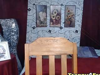 Gorgeous Tranny Massive Her Cock - tubous.com