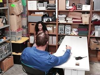Brunette cashier fucked for stealing - tubous.com
