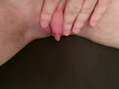 FTM Jerking off my little cock till i cum - youporn.com