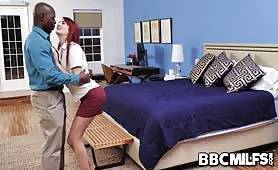 Tiny redhead babe Andi Rye takes a meaty black - al4a.com