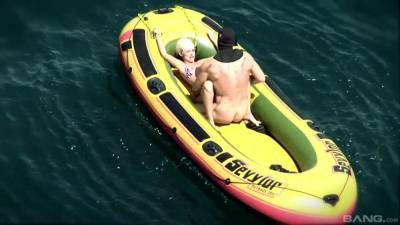 Outdoor fuck on a boat for one slutty blonde on fire - xbabe.com