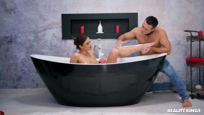 Bitch acts all sensual and slutty at the same time - alphaporno.com