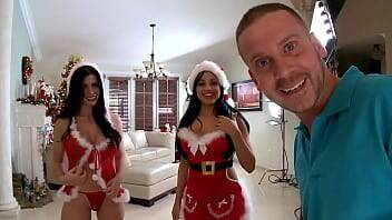 Rebeca Linares - BANGBROS - Bubble Butt Christmas Special Featuring Rebeca Linares & Abella Anderson - xvideos.com