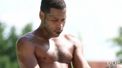 Anastasia Brokelyn - Passionate Interracial Poolside Porn - hotmovs.com