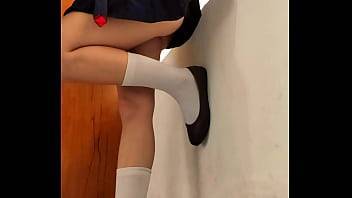 Teenage schoolgirl fucked and creampied standing against the window in empty classroom - xvideos.com