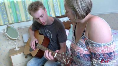 Corpulent Mom Fucks Her 18yo Girl Guitar Teacher - 18 Years Old - hdzog.com