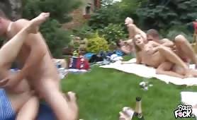 Outdoor Orgy Sex Fucking p2 - al4a.com