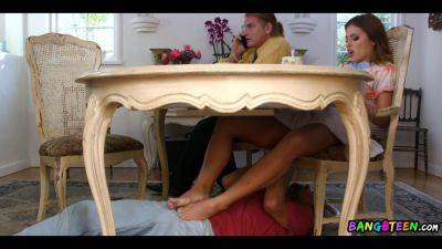 Under The Table Shenanigans - videohdzog.com