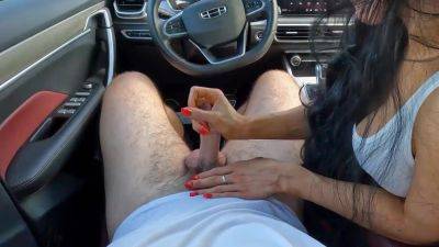 Outdoor fucking in the car with a stranger - anysex.com