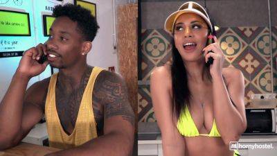 BBC Takes Pizza Delivery Girl - Big dick - xhand.com