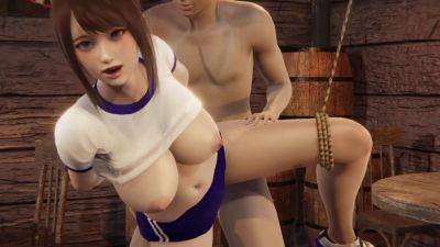 Busty Asian - 3D Asian suspended babe from Honey Select 2 video game gets fucked hard - anysex.com