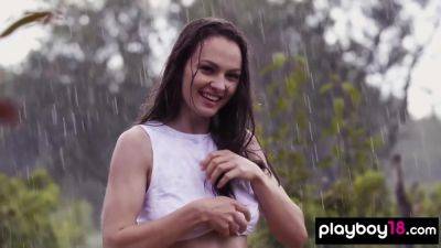 Big Boobed Beauty Stripping In The Rain - videohdzog.com - Ukraine