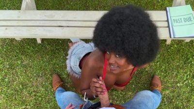 Ricky Rascal - Ebony babe gets her pussy hard rammed and soaked in white sperm - hellporno.com