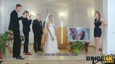 Blonde bride caught cheating during the wedding! - Bride4K - anysex.com - Czech Republic