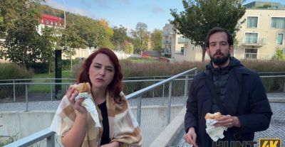 Redhead amateur Norah Juliette gets picked up and fucked in pov style - alphaporno.com