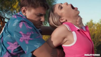 Summer Vixen - Victor Ray, Summer Vixen And Ray Victory - Golf Coach Pounds Her Student 18+ On The Field - videohdzog.com