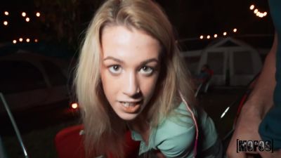 Blonde Teen 18+ Fucked Doggystyle At The Campsite With Alex Ander, Ashley Alexander And Izi Ashley - videohdzog.com