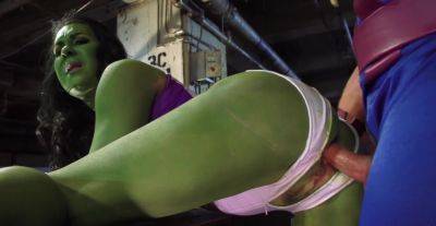 Dashing woman in greed loudly begs for more while she tries DC role play - alphaporno.com