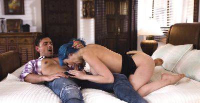 Nude babe with generous boobs throats the cock wet prior to fucking - alphaporno.com