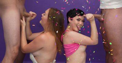 Fine bitches swap partners in elegant foursome - xbabe.com